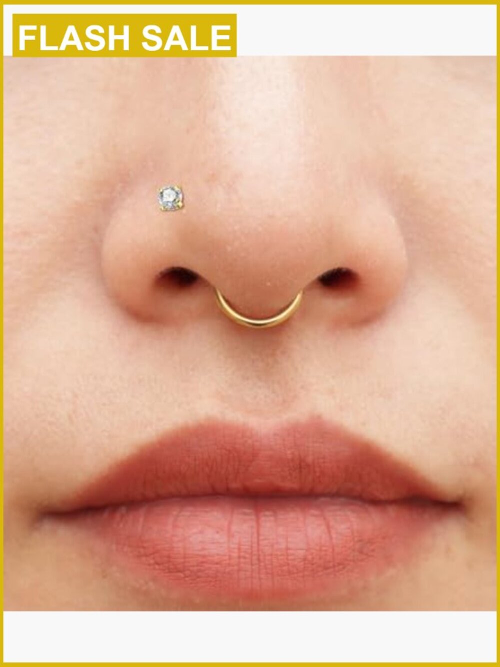 18 Pcs Septum and Nose Ring Set Hypoallergenic Stainless Steel Body Piercing - Picture 3 of 6